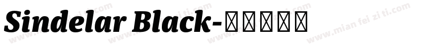 Sindelar Black字体转换
